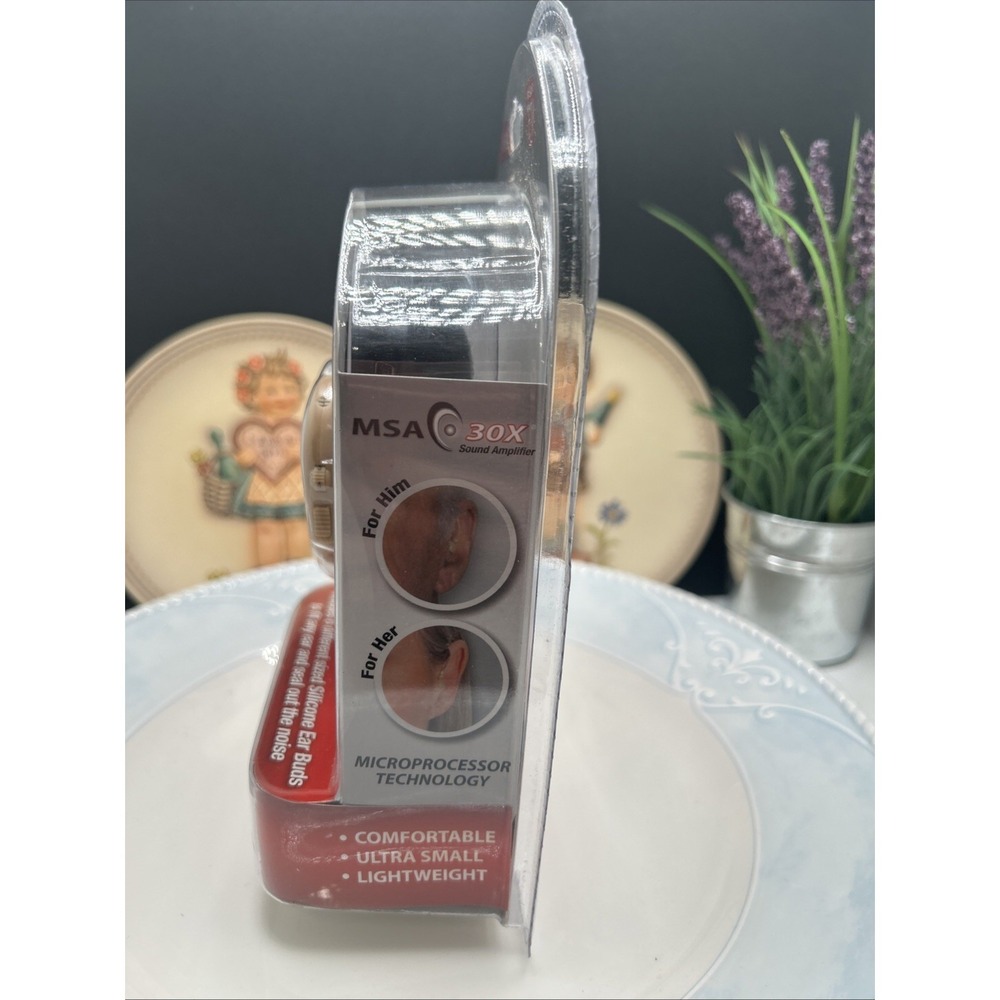 MSA 30X Sound Amplifier‎ Ear Aid Rapid Charger Rechargeable Comfortable NEW - Picture 3 of 5